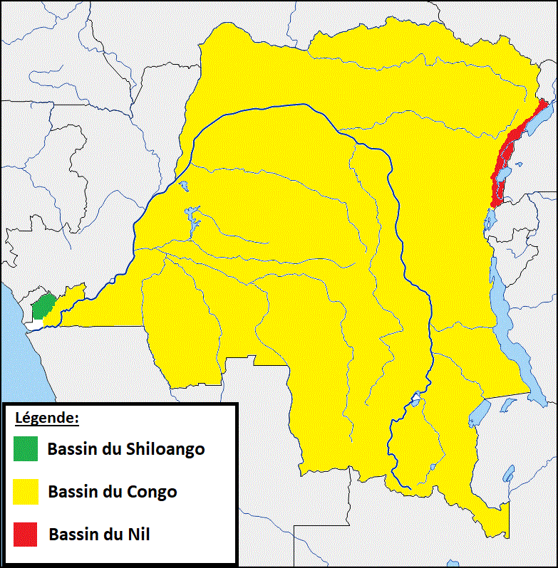 Les bassins du territoires de la RD Congo